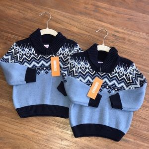 Twin boys Fair Isle Gymboree sweaters new w tags!